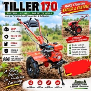 Small petrol tiller tractor 7hp