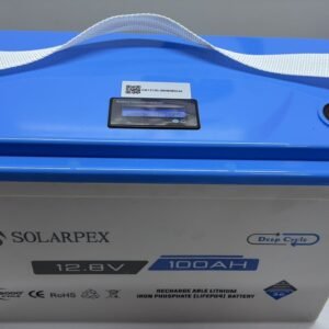 Solarpex rechargeable lithium iron phosphate LiFePo4 battery 100ah 12.8v