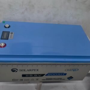 Solarpex rechargeable lithium iron phosphate LiFePo4 battery 100ah 25.6v
