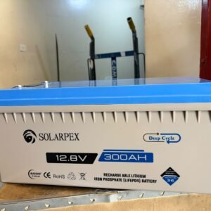 Solarpex rechargeable lithium iron phosphate LiFePo4 battery 300ah 12.8v